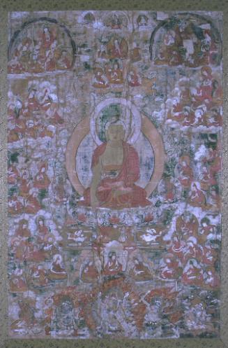 The Buddha Shakyamuni with lamas