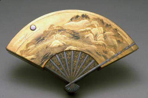 Incense box decorated with the Eight Views of Omi (Lake Biwa)