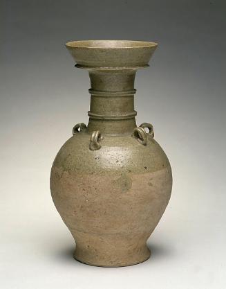 Vase with dish-shaped mouth