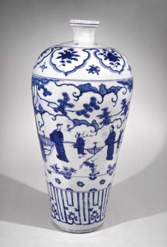 Vase depicting the four gentlemen