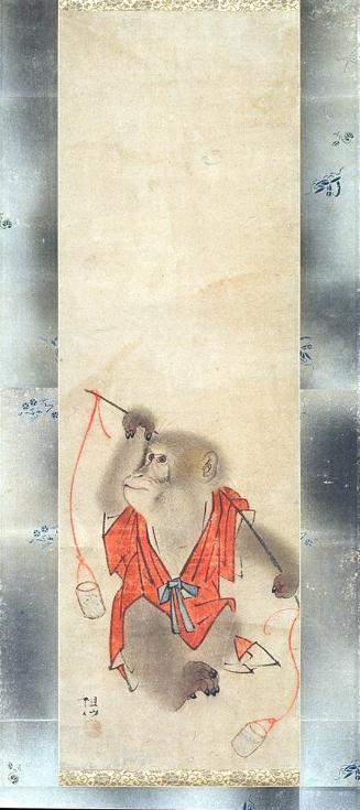 Monkey dressed in a Kabuki costume