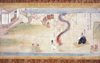 Abe Seimei performing a ritual, from Legend of the crying Fudo (Naki Fudo engi)