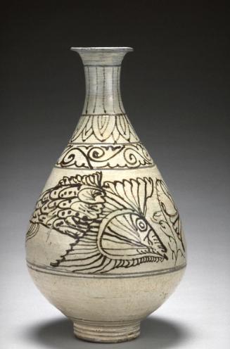 Bottle with fish design