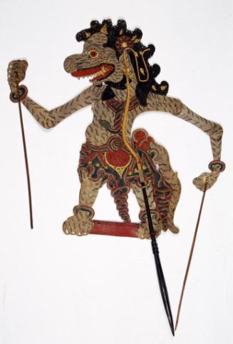Shadow puppet of tiger demon