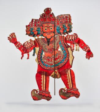 Shadow puppet of the demon king Ravana