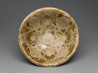 Bowl with geometric decoration