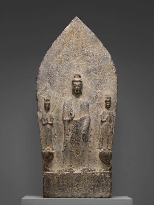 Stele of the Buddha and two bodhisattvas