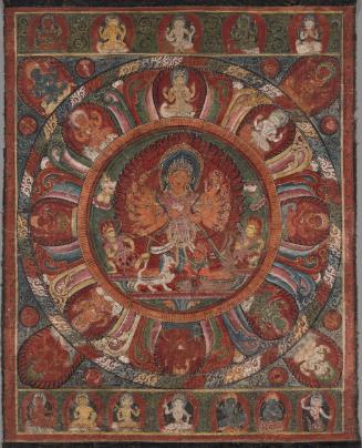 Mandala of the Hindu goddess Durga