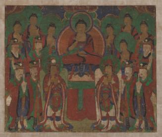 The buddha of Polaris with seven buddhas of the past and guardians of the Big Dipper