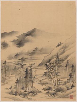 Landscapes of the Four Seasons (One of Eight Leaves)