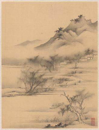 Landscapes of the Four Seasons (One of Eight Leaves)