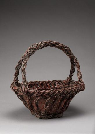 Flower basket with handle