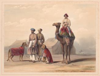 The Nawab of Avadh's hunting cheetahs and their caretakers