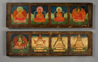 Pair of Buddhist manuscript covers