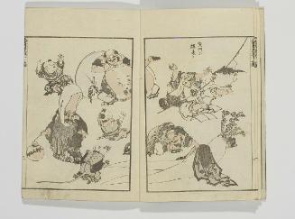 Random sketches by Hokusai (Hokusai manga), vol. 12