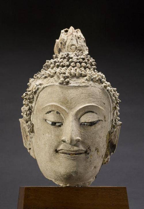 Head of a Buddha image