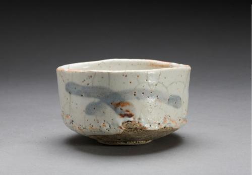 Shino-type tea bowl