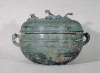 Ritual food vessel with lid