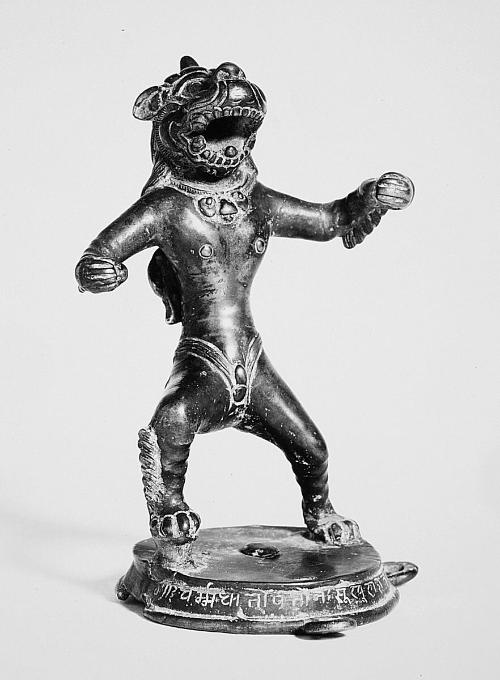 Lion-headed figure