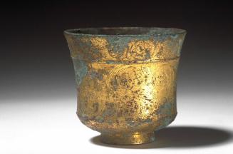 Cup with flower designs