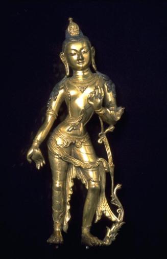 The bodhisattva Avalokiteshvara in the form of the lotus bearer Padmapani