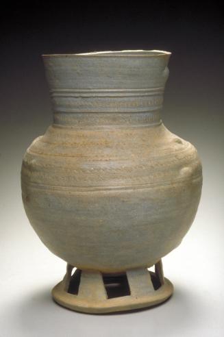 Pedestal Jar with Long Neck