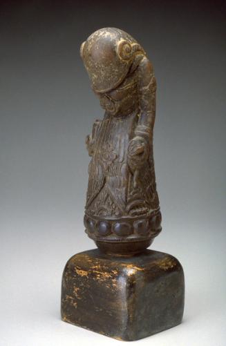 Dagger (kris) handle in the form of a witch turning into a cockroach