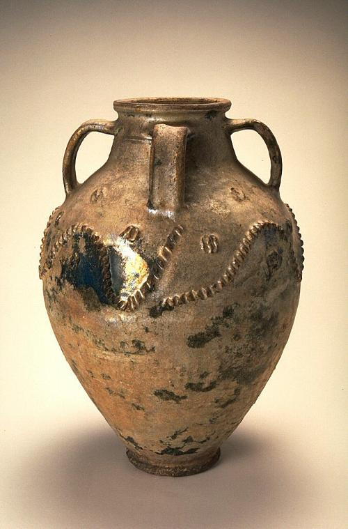 Storage jar with four handles