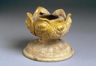 Lotus-shaped incense burner