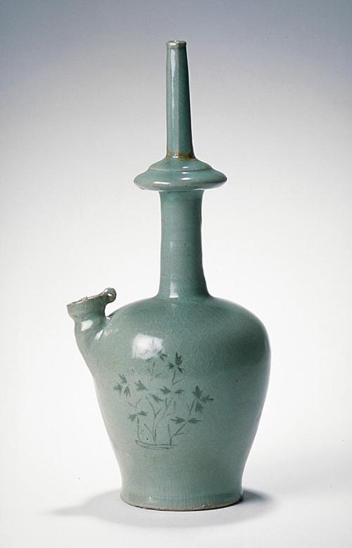 Ritual ewer (kundika) with tree design