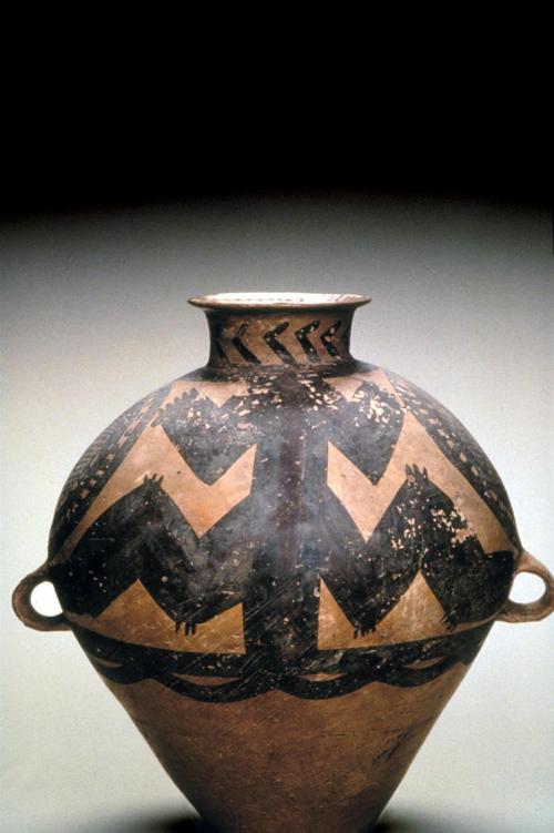 Jar with animal designs