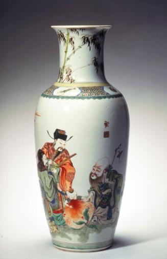 Baluster vase with the three star gods