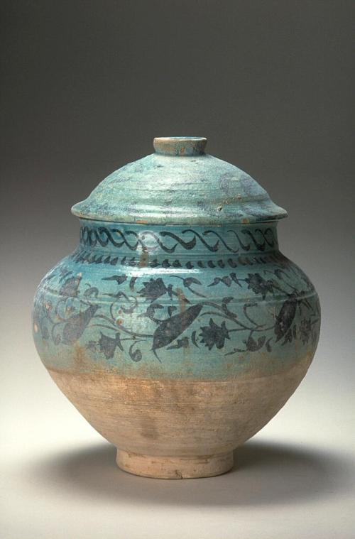 Large covered jar