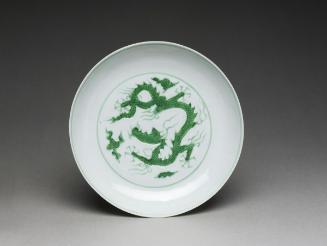 Plate with dragons