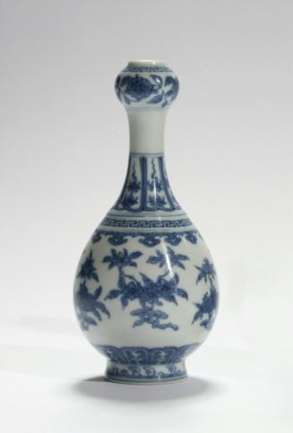 Bottle vase, one of a pair