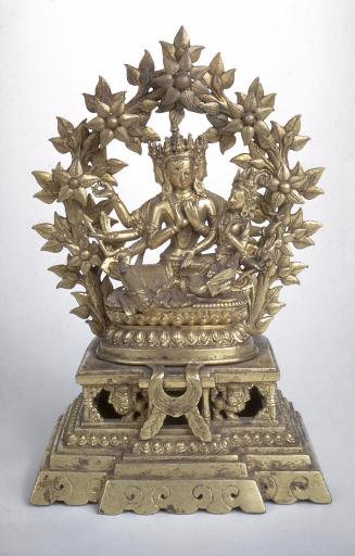 The bodhisattva Manjushri and his consort