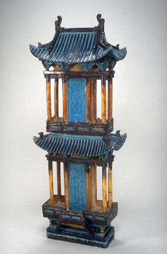 Model of temple, one of three parts