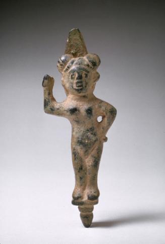 Staff finial in the form of standing female figure, perhaps Aphrodite