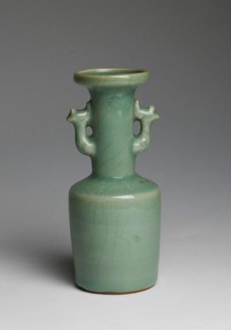 Mallet vase with phoenix handles