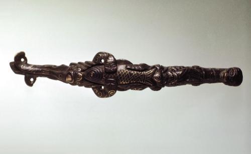 Belt hook, dragon holding fish