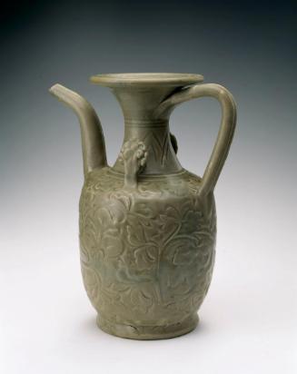 Pitcher with design of flower sprays