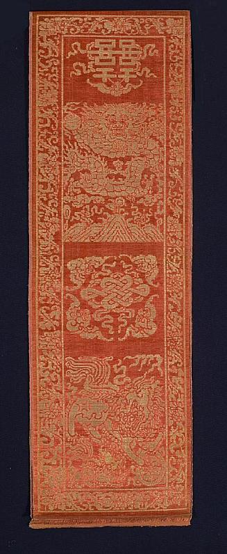 Velvet panel with auspicious symbols