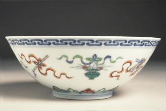 Bowl with symbols for the Eight Daoist Immortals