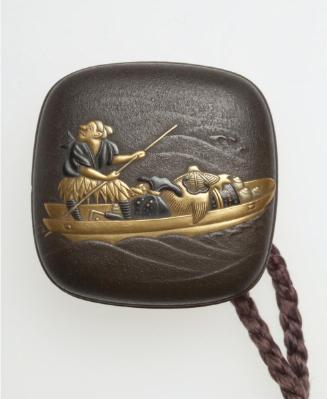 Netsuke of treasure boat