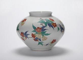 Vase with wild azalea design