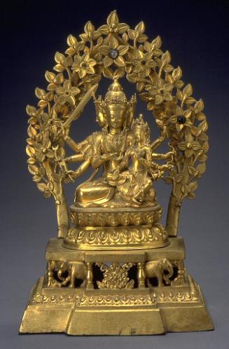 The bodhisattva Manjushri with consort