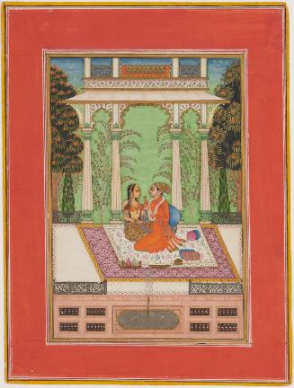 A princely couple on a terrace