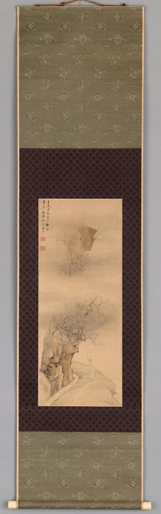 Plum blossoms in moonlight