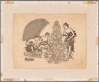 Men making offerings