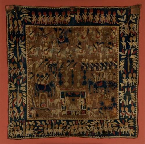 Shrine cloth (kanduri), perhaps offered to the mausoleum of the Muslim warrior saint Sayyid Salar Masud